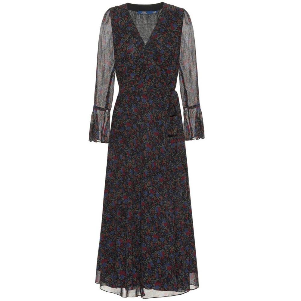 Polo Ralph Lauren Floral Georgette Wrap Dress Size 2